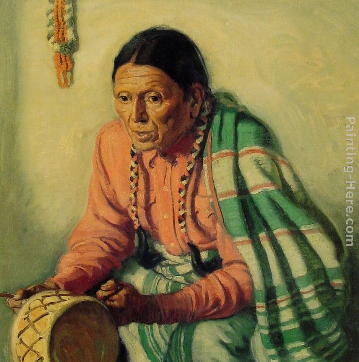 An Indian Ong painting - E. Martin Hennings An Indian Ong art painting